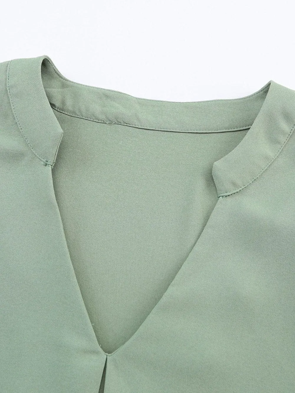 3/4 Sleeve V Neck Casual Top