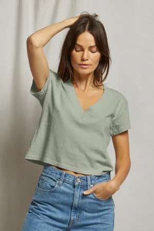 ALANIS - RECYCLED COTTON V NECK