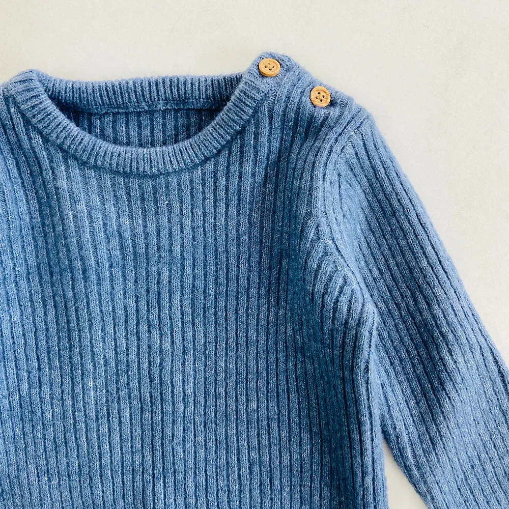 Baby Boys Long Sleeve Knit Cotton Sweater