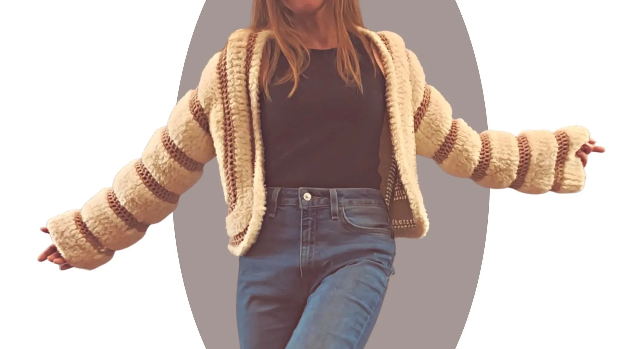 Crochet Jacket Pattern - Darling