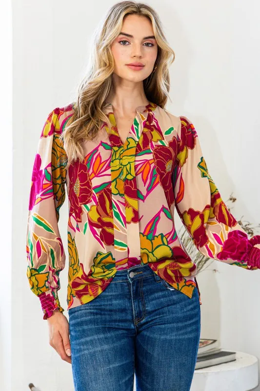 Evelyn Floral Blouse
