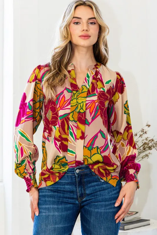 Evelyn Floral Blouse
