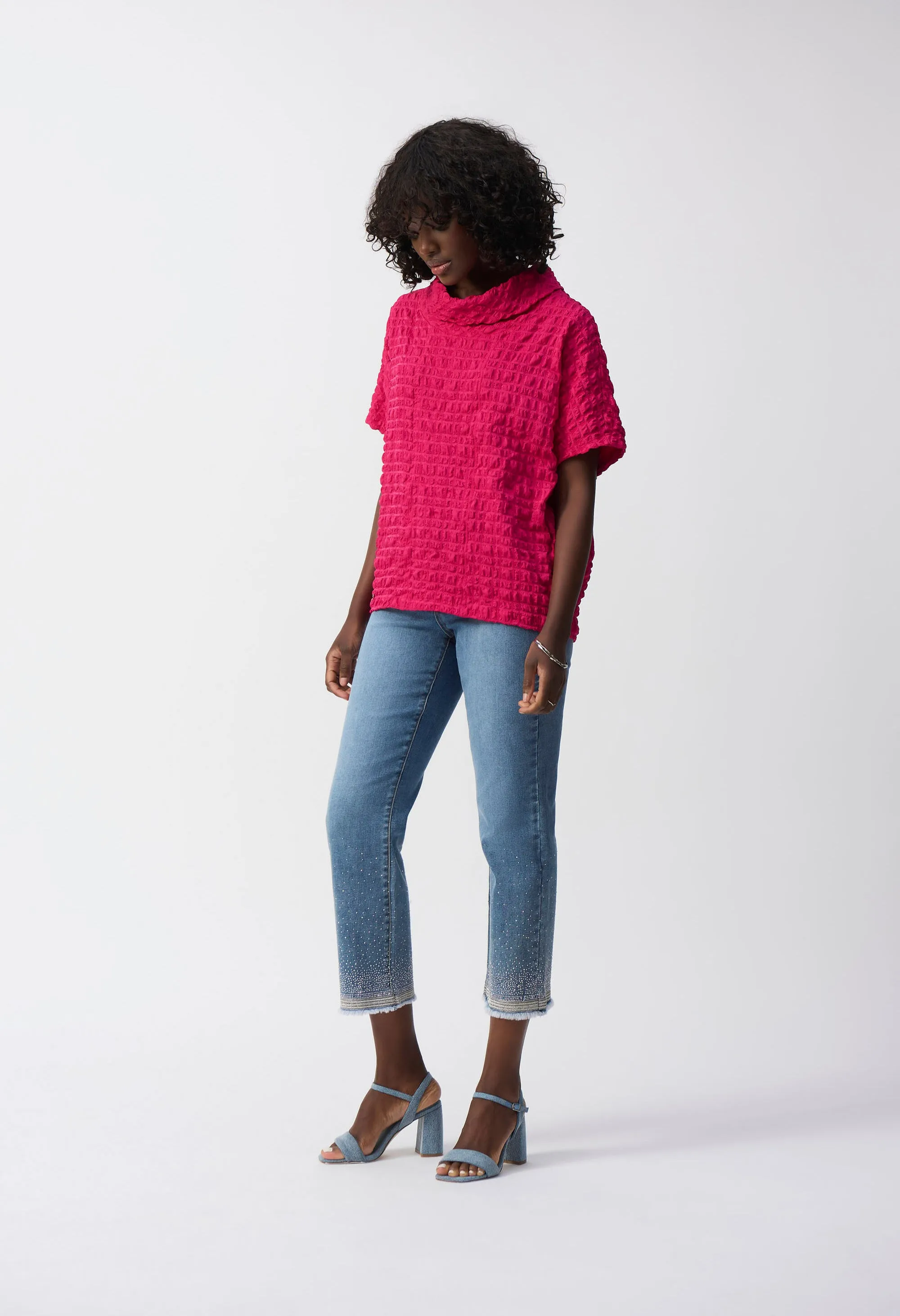High-waisted Ankle-length Jeans