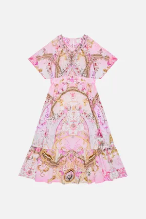 KIDS RELAXED SHIRRED WAIST DRESS 12-14 FRESCO FAIRYTALE