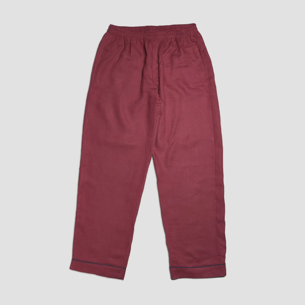 Men's Cherry Linen Pajama Set