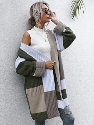 Mixed Color Duster Sweater