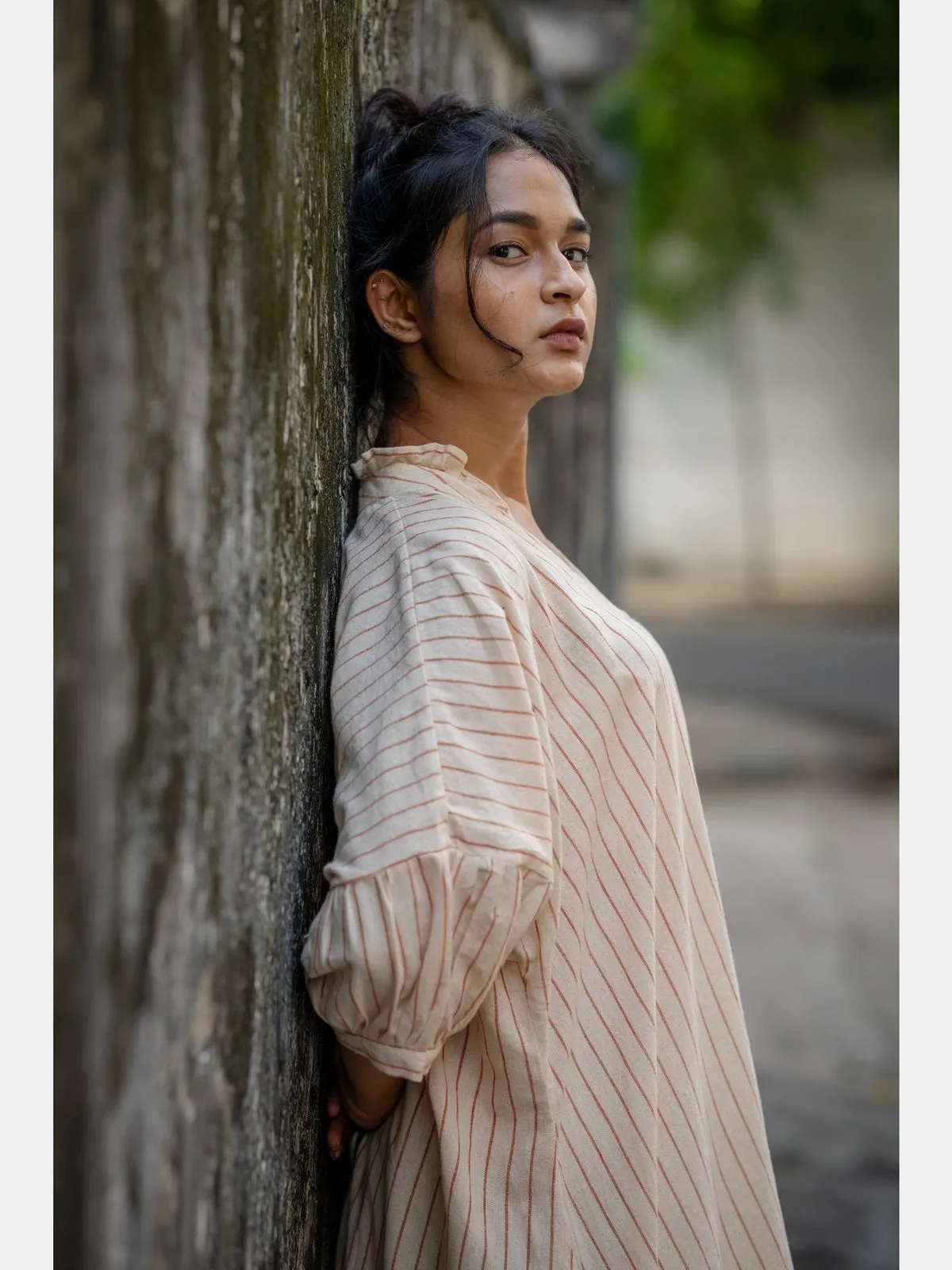 Plant Dye Kaftan Fit Handloom Dress