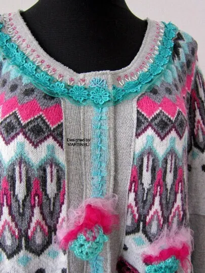 Plus Size Knit Cardigan 2XL Boho Maxi Gray Cardigan Dress