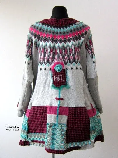 Plus Size Knit Cardigan 2XL Boho Maxi Gray Cardigan Dress