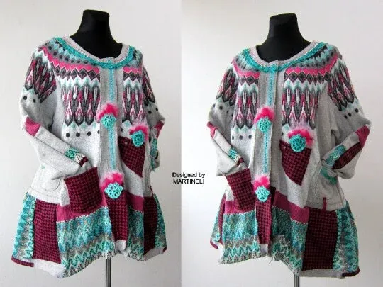 Plus Size Knit Cardigan 2XL Boho Maxi Gray Cardigan Dress