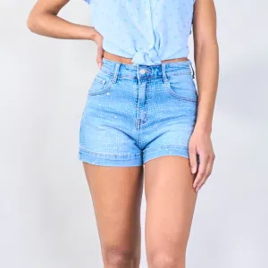 Rhinestone denim shorts wholesale