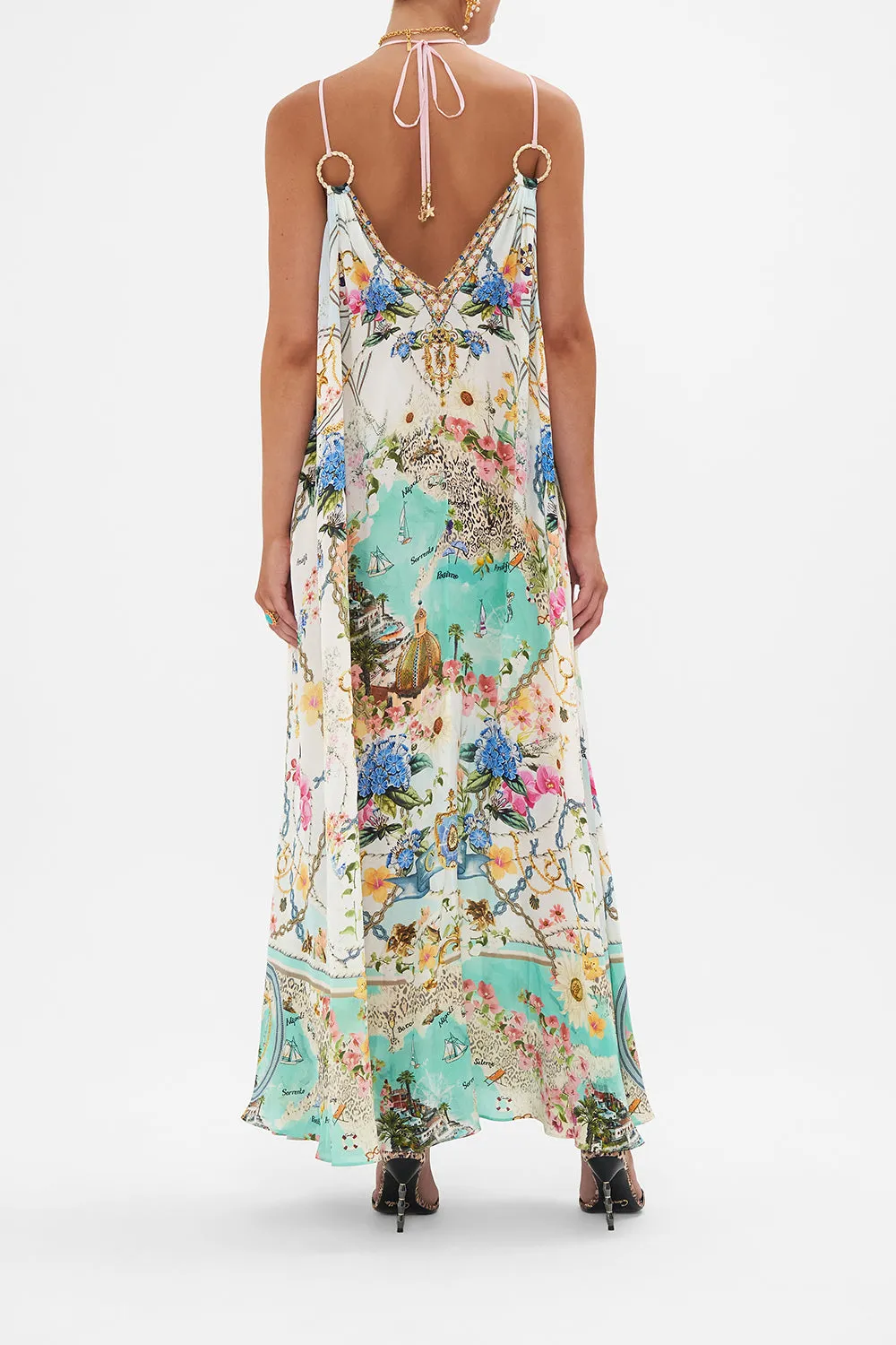 RING DETAIL STRAP DRESS AMALFI LULLABY
