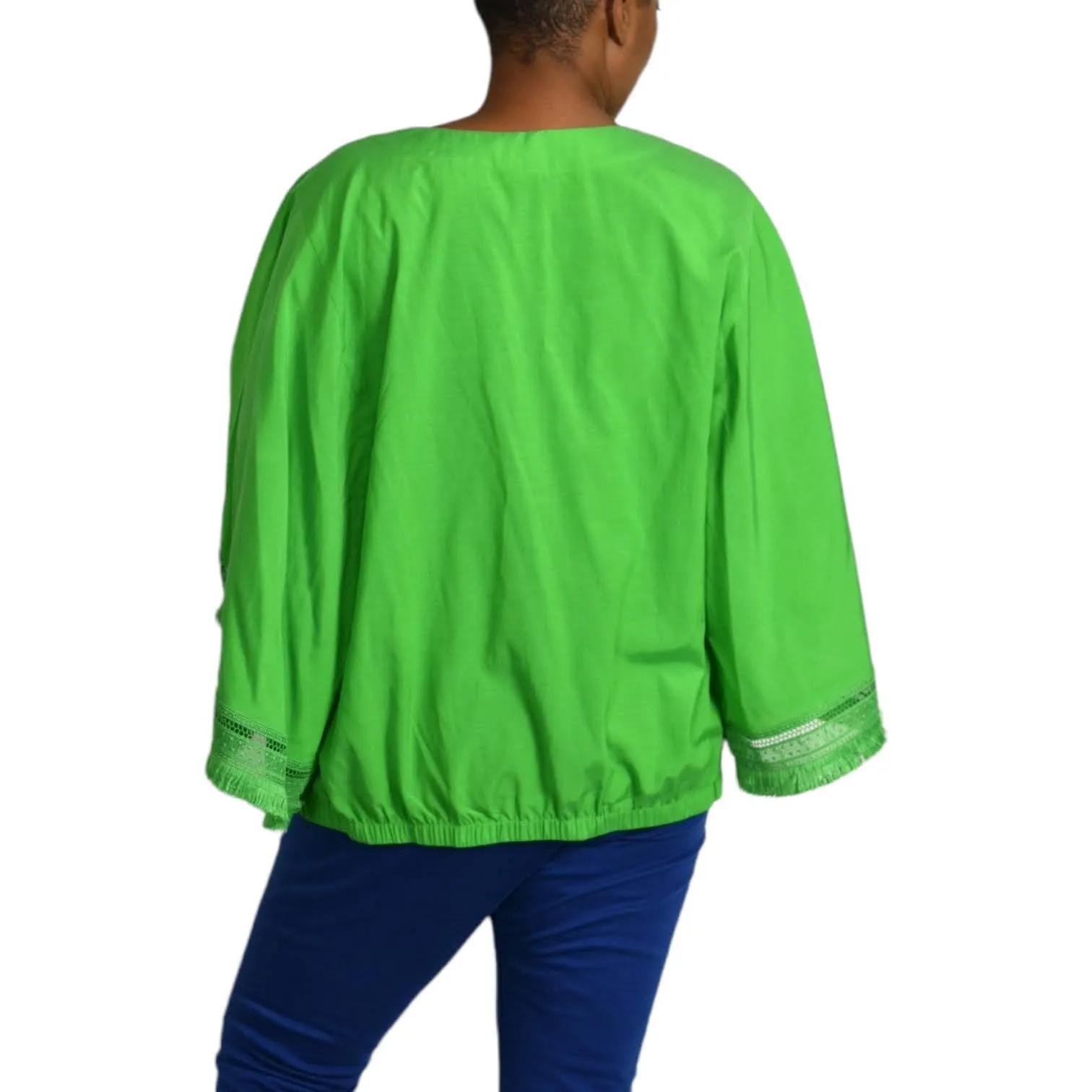 Trina Turk Carry On Cape Blouse Size XL