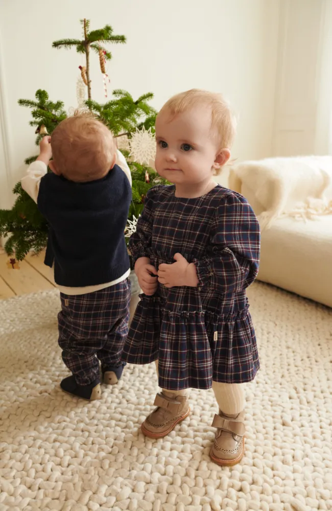 Trousers Gustav - Navy Check
