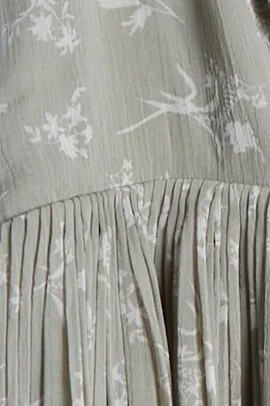 TWIST FRONT PRINTED DRESS