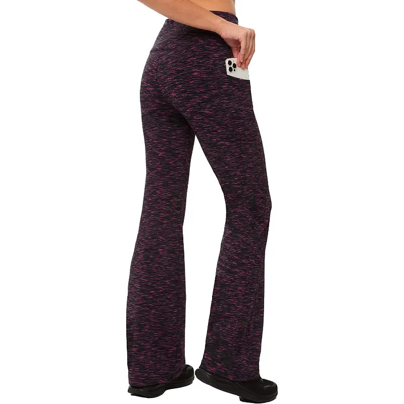 Women's Multicolor Pattern Bootcut Leg Ultimate Yoga Pants High Waist Leggings